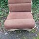 Chauffeuse seventies fibre et velours