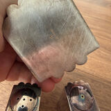 Puiforcat salt cellar, pepper shaker and mustard pot