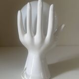 Vintage 80s ceramic hand lamp