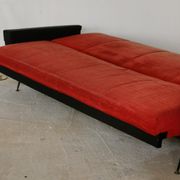 Convertible bench daybed rockabilly red and blakc 50-60s