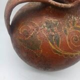 Vase, pichet ancien en terre cuite vernissée, Toscane Italie XVIIème siècle