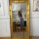 Antique mirror gilded with gold leaf 76cmx160cm