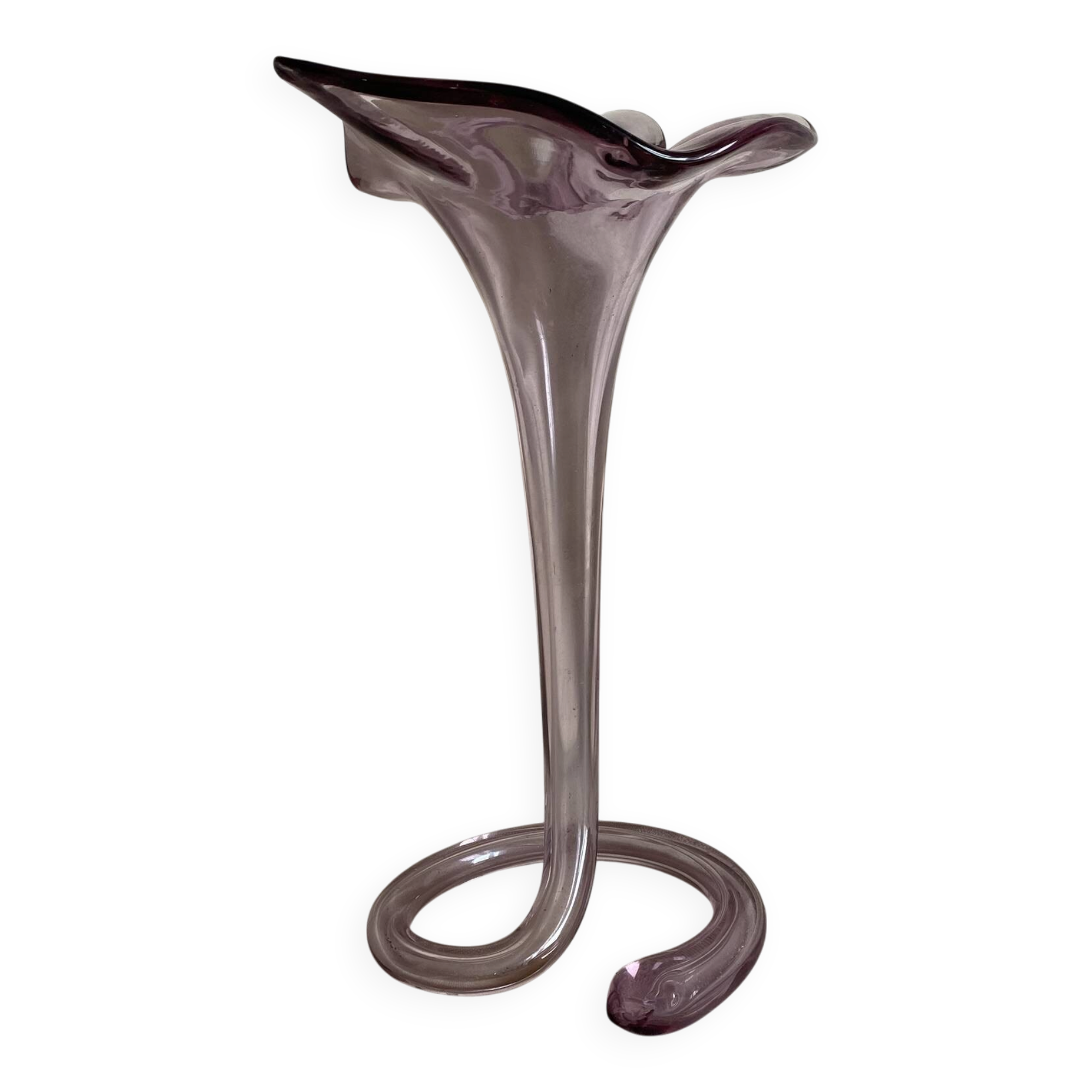 Trumpet vase 27 cm, Murano vase from the 1970s.