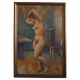 Large oil painting on canvas, unknown Danish artist, late 1800s.
