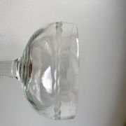 Set of 6 depicted Art Deco engraved crystal champagne glasses mismatched 50s
