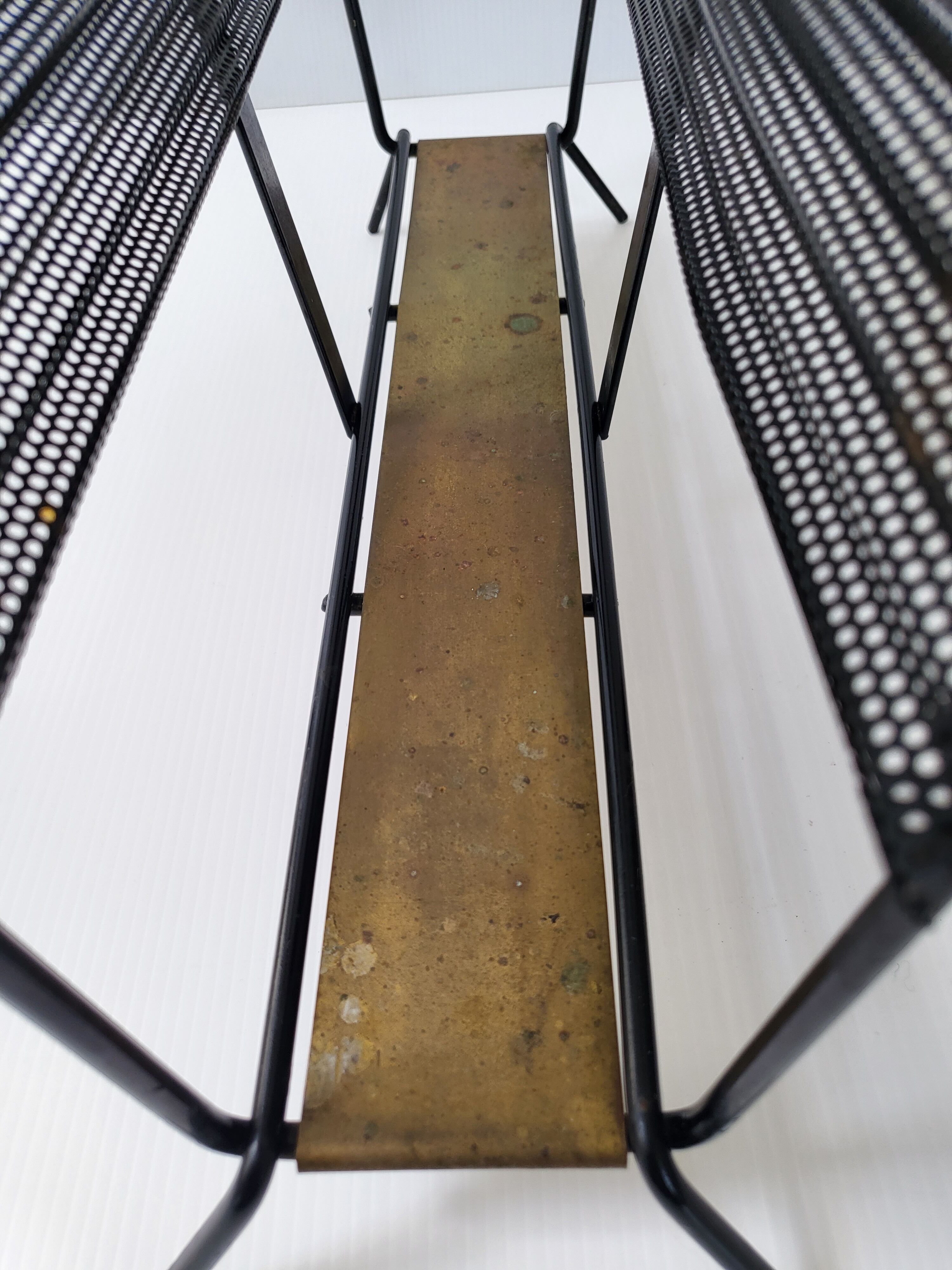 Vintage magazine holders by Mathieu Matégot, model "Harper's", 1950