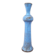 Jean François Descombes (Born in 1940) in Vallauris - Single-flower vase in blue enameled ceramic with reflections