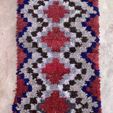 Moroccan carpet Boucherouite colored - 98 x 170 cm