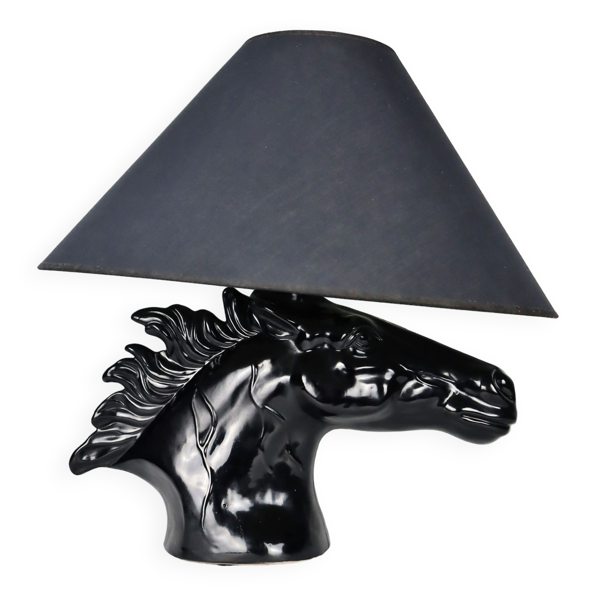 Ceramic horse lamp 1980