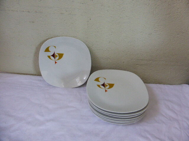 Porcelain plates by  Schirnding Bavaria 1970