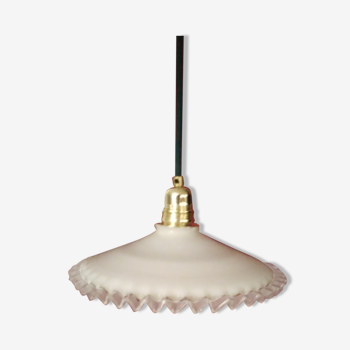 Vintage opaline hanging lamp