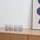Set of four glasses, Italian design, 1970s, made in Italy