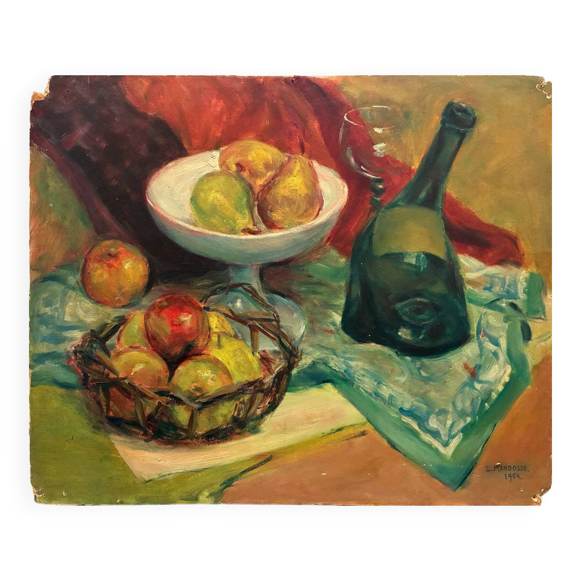 Nature morte de Lucien Mandosse 1954