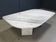 Vintage white marble coffee table, 1970s