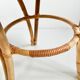 Tripod coffee table made of bamboo / rattan, 1960s - 70s