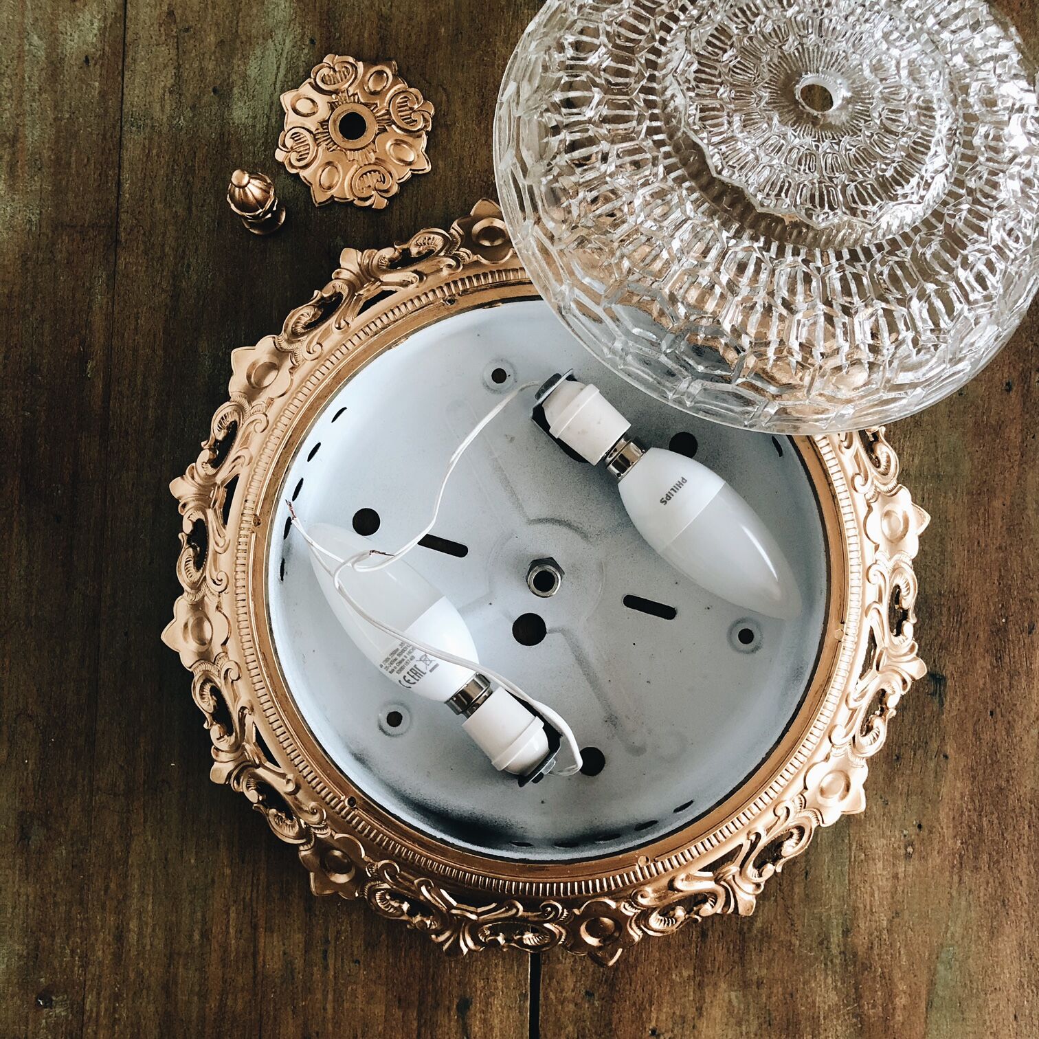 Vintage wall lamp 28 cm