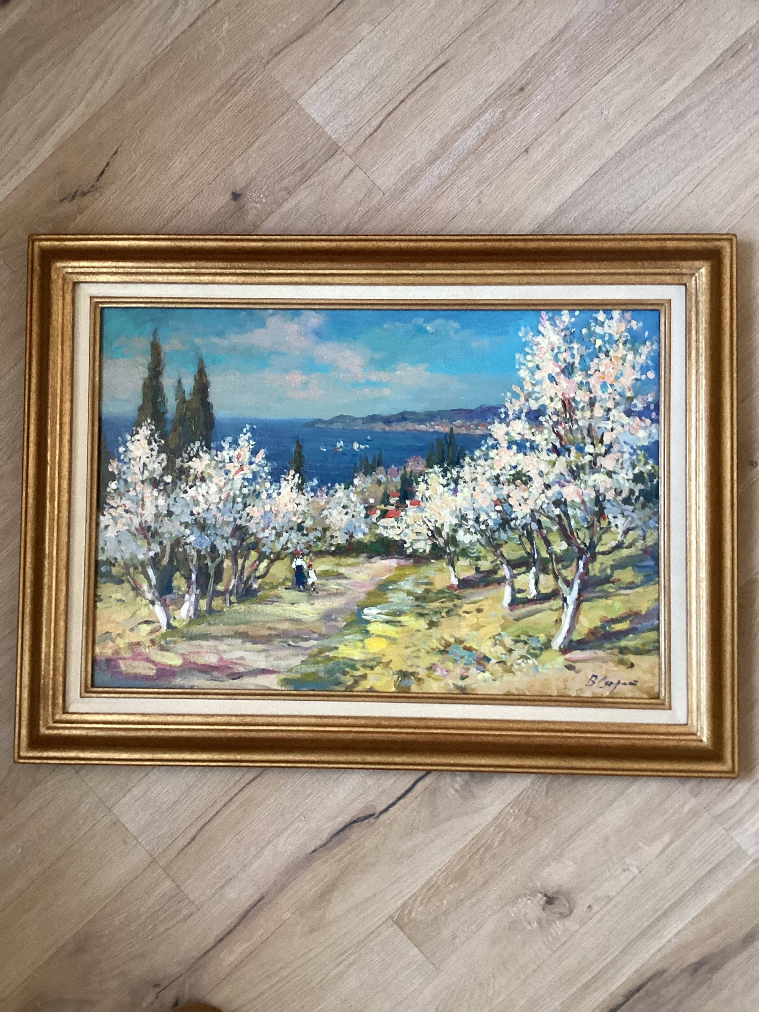 Signed painting Oil on canvas dimensions: height - 52 cm - length - 68 cm