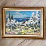 Signed painting Oil on canvas dimensions: height - 52 cm - length - 68 cm