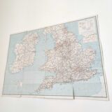 Vintage map of Great Britain 1972