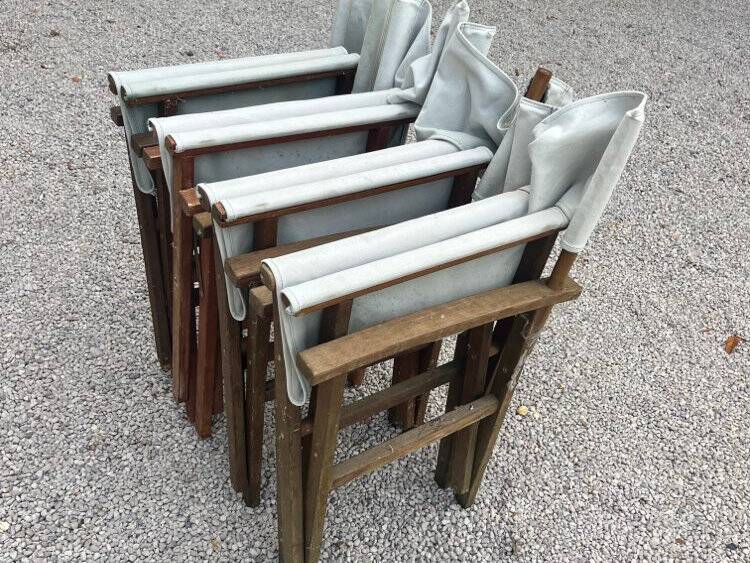 Lot de 7 chaises de jardin vintage