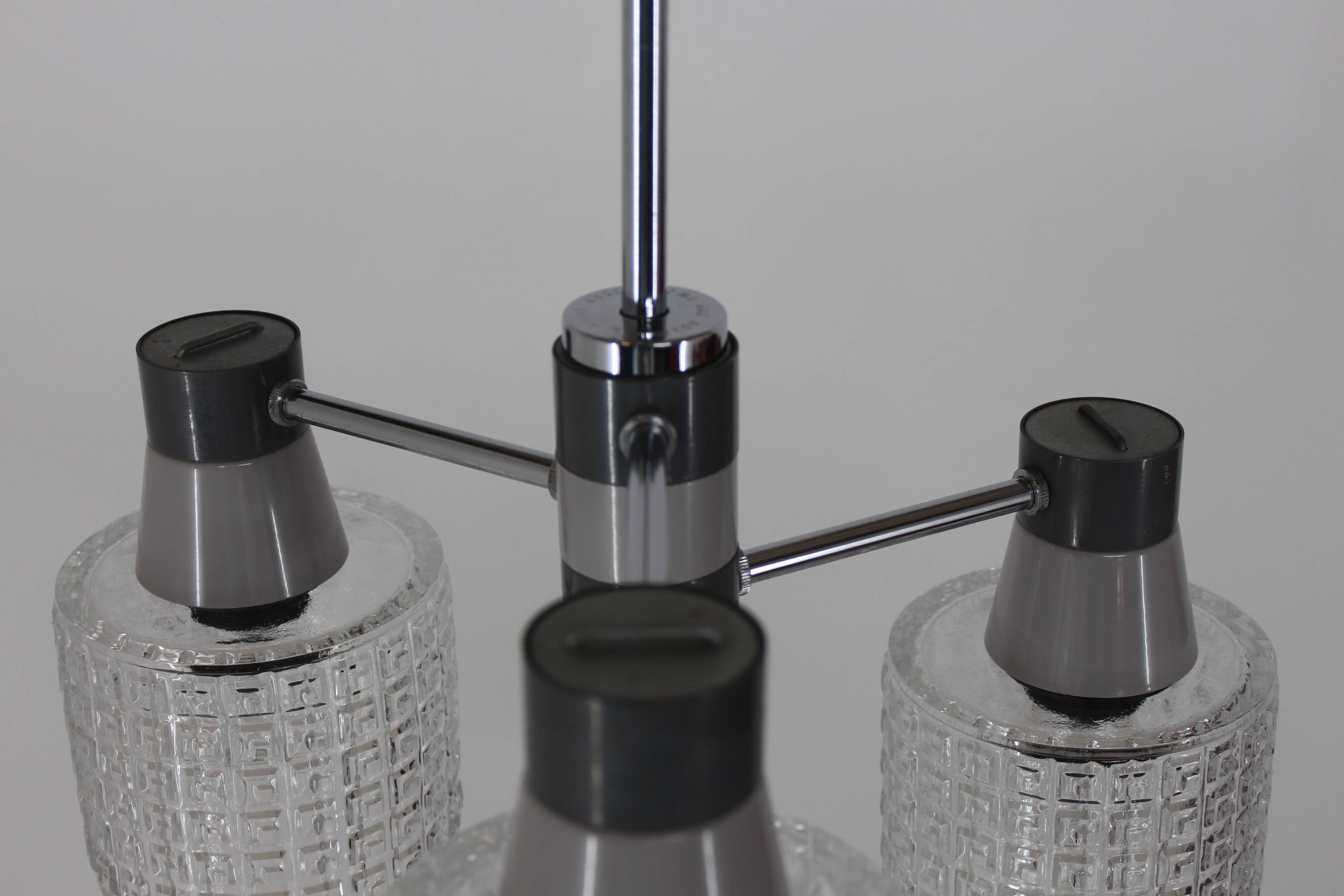 Mid-century chandelier Drukov, 1960