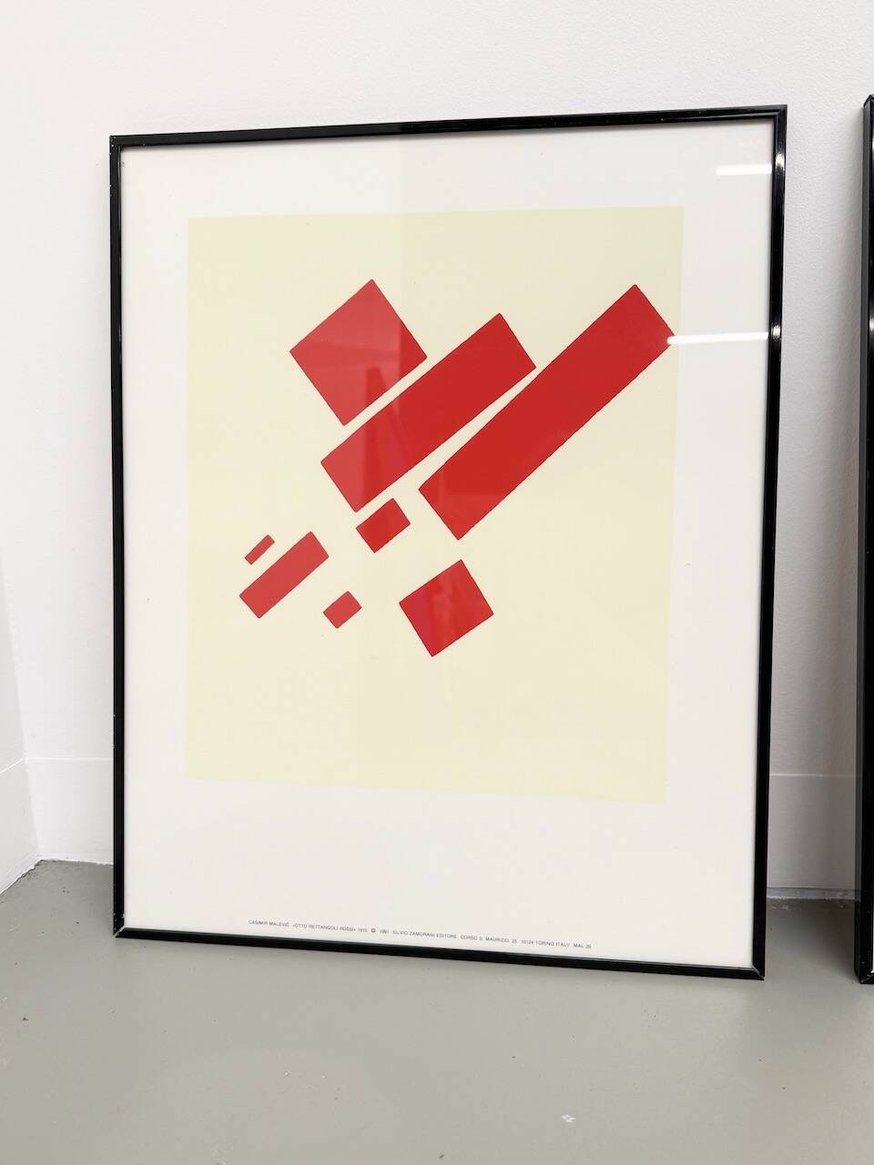 Set of 3 frames with Casimir Malevic lithographs