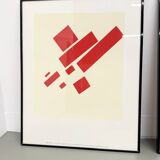 Set of 3 frames with Casimir Malevic lithographs