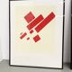 Set de 3 cadres avec lithographies Casimir Malevic