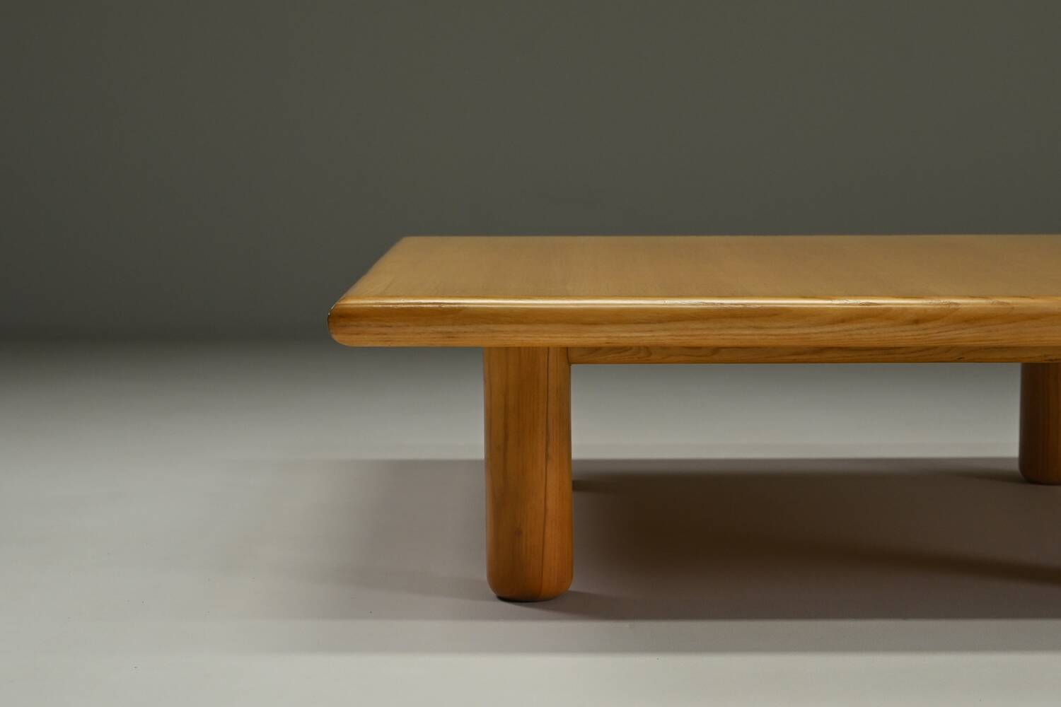 Minimalist ash wood coffee table, 1980s europe.