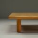 Minimalist ash wood coffee table, 1980s europe.