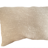 Light beige embossed cushion