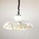 Lampe suspension en verre blanc, années 1970