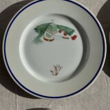 Set of 12 cheese plates France Chavroux 1990s D 21.5