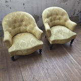 Yellow Napoleon Toad armchairs