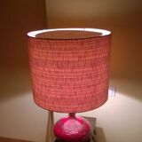 Ceramic lamp and teak by Krosselbach 1970
