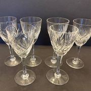 6 crystal wine glasses Saint Louis Chantilly