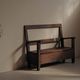 Wooden chest bench from Auvergne, 19th century