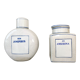 Lot de 2 pots à épices blanc et bleu en porcelaine