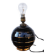 Lampe de table Sphère Noire dans le style de Jacques Adnet