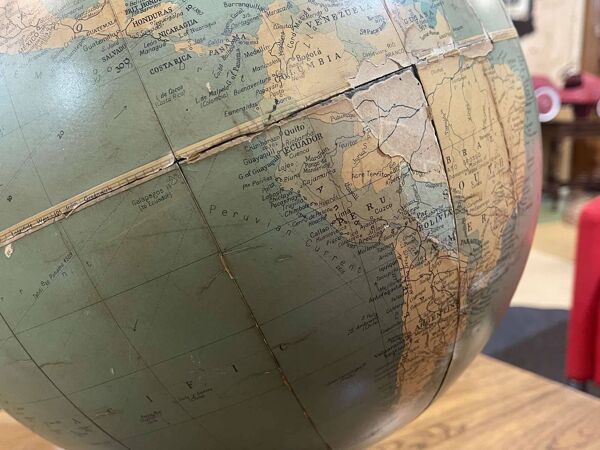 Globe terrestre anglais Philips Challenge globe de 1958