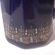 Old Cobalt Blue Earthenware Jug with Enamel Decoration