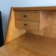 Secretary in Sycamore with Bronze Handles, French Work