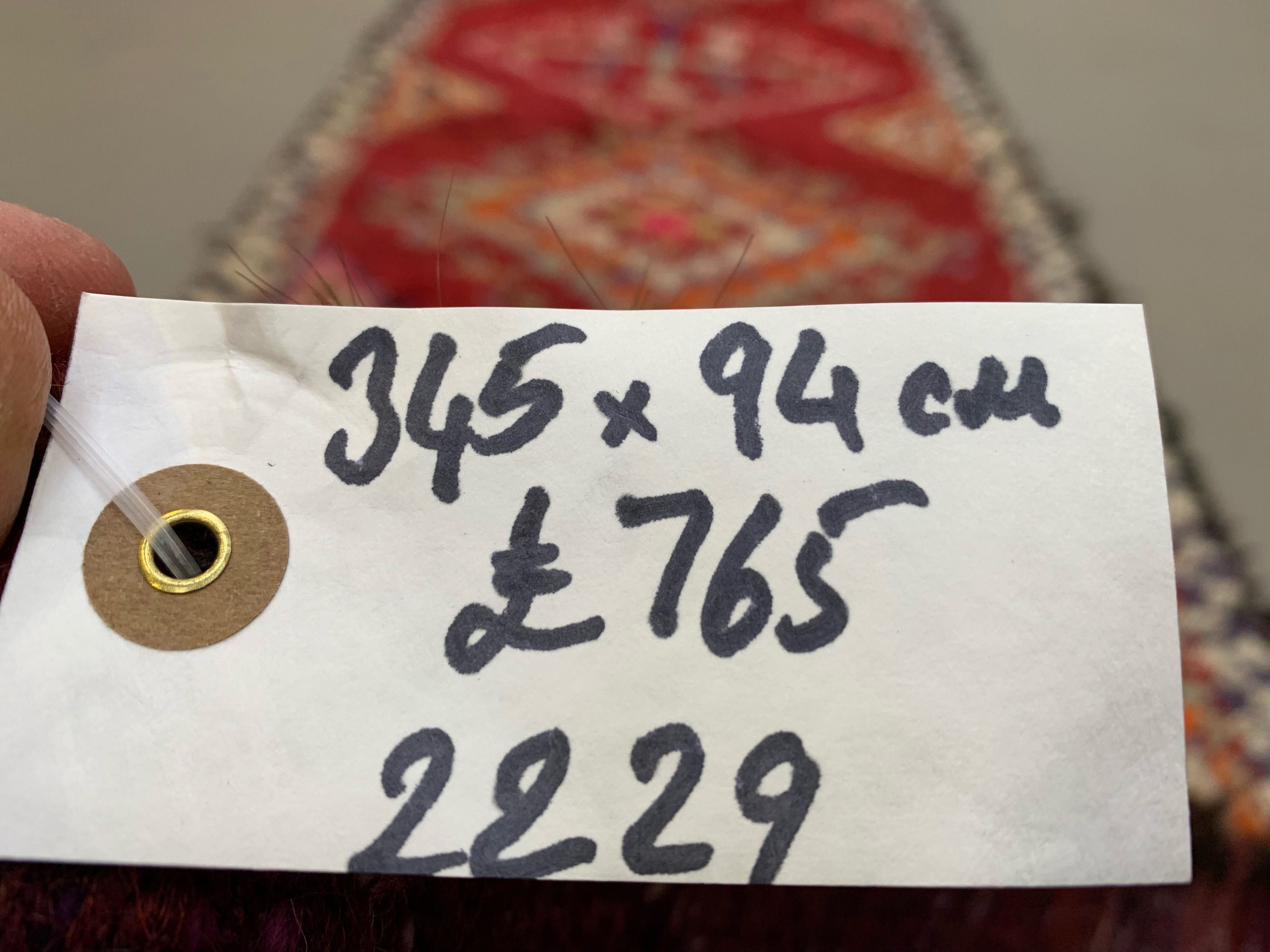 Turkish runner 345x94cm