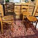 4 old bistro chairs