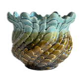 Pot cover slurry in ceramic enamelled vintage