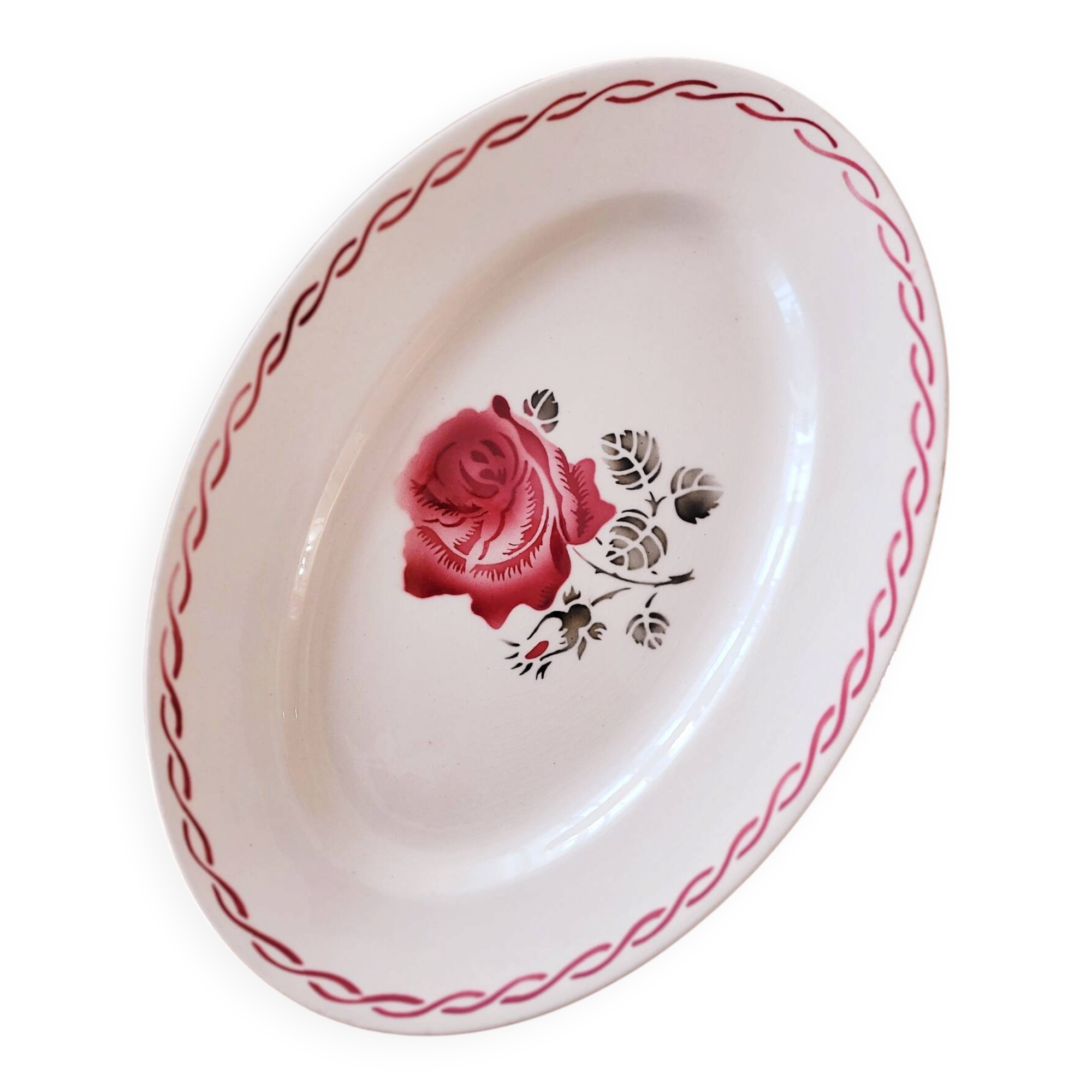 oval plate Badonviller