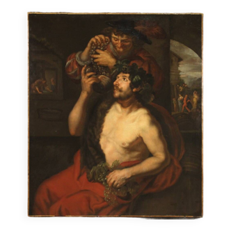 Peinture mythologique du XVIIe siècle, Bacchus et l'allégorie du mois d'octobre