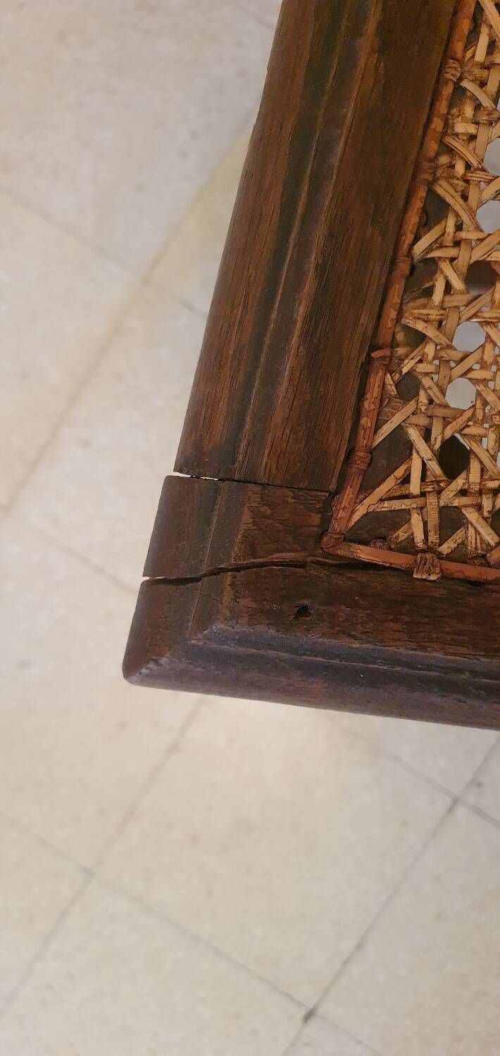 Lot de 2 chaises bois massif tête de lion