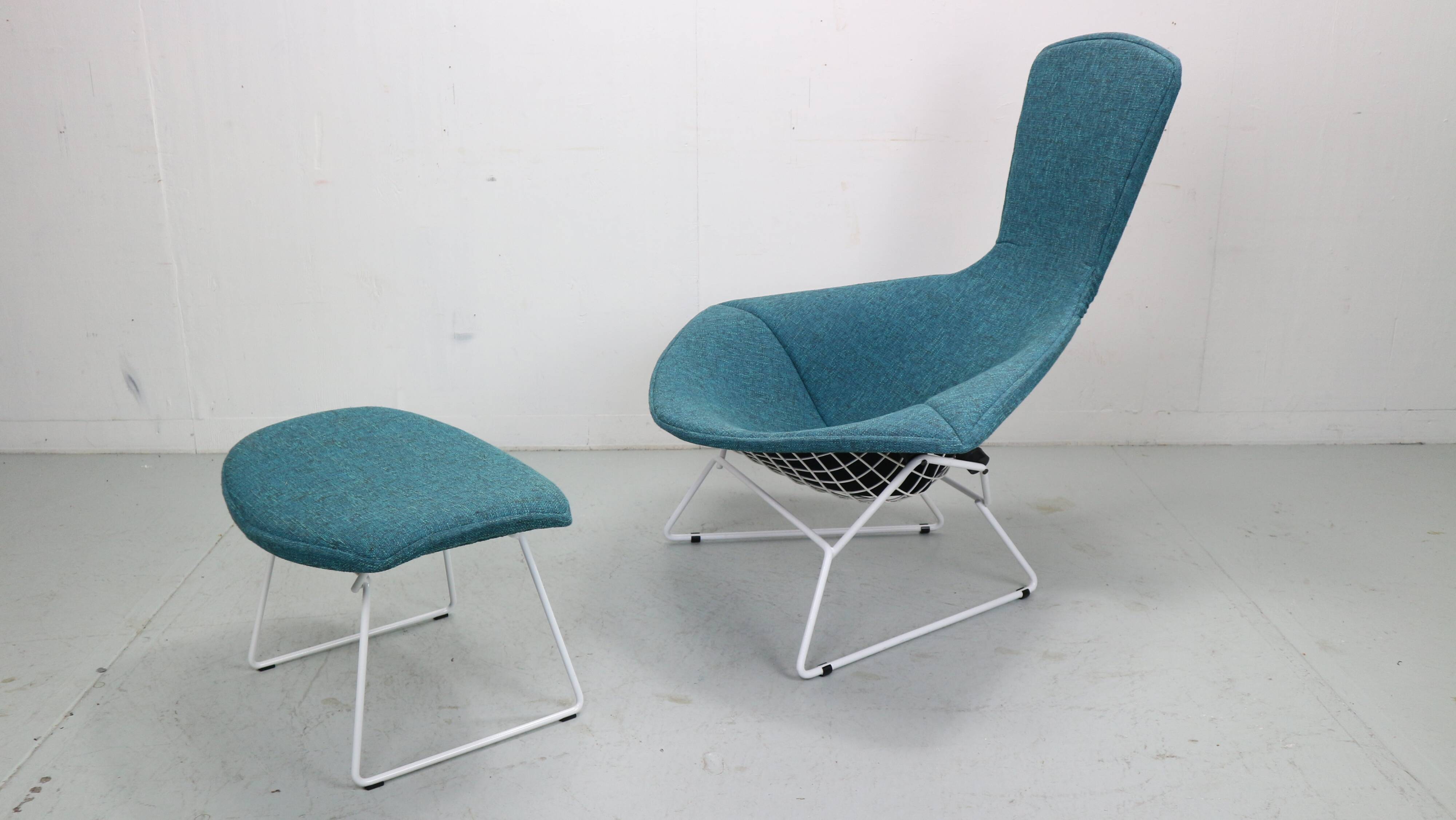 Harry Bertoia for Knoll International Bird Chair and Ottoman