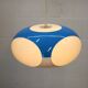 Unique Space age bug eye ufo lamp *** Massive Belgium *** blue and white